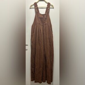 BiBi Brown Corduroy Overalls